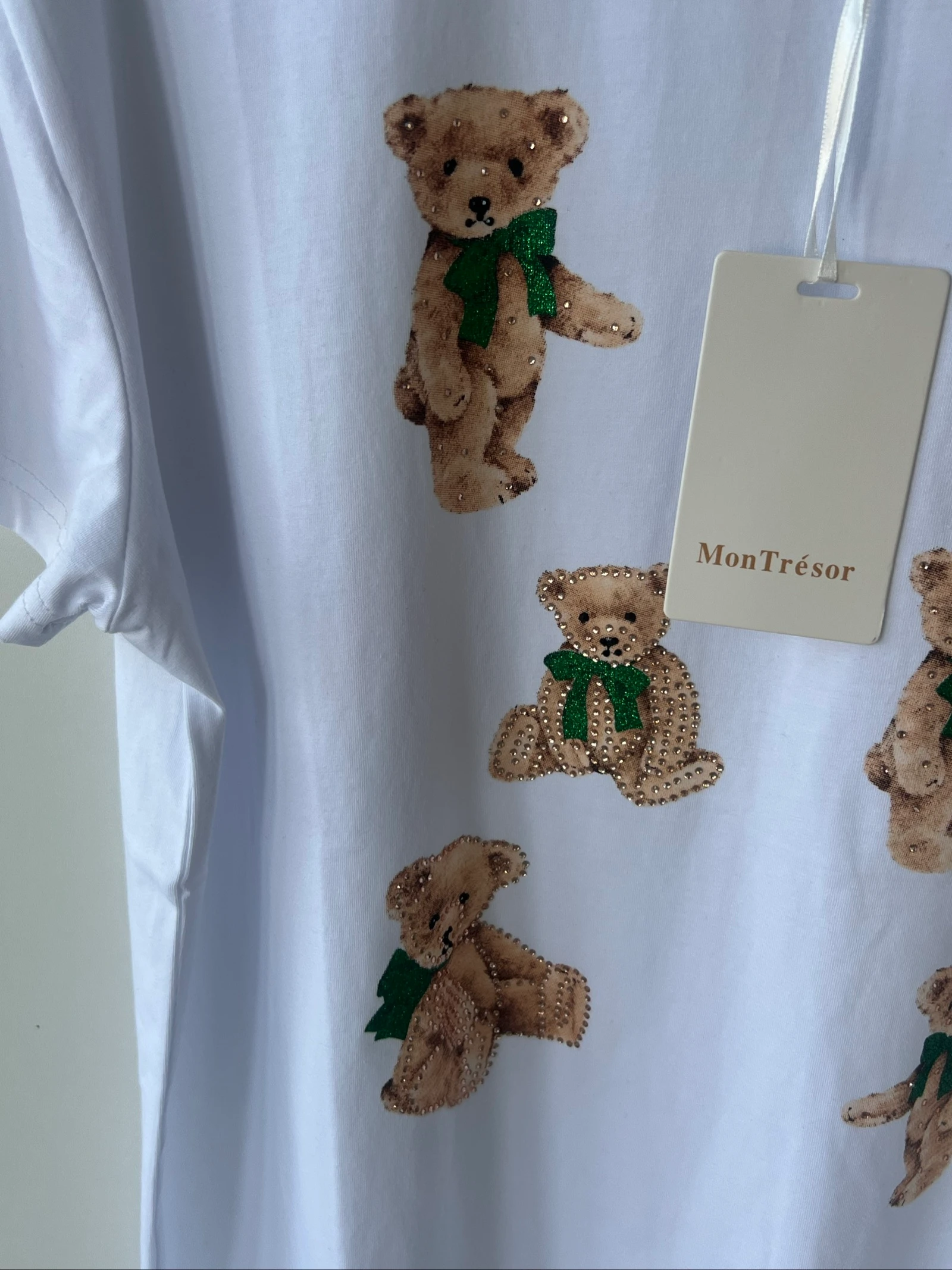 🧸 T-shirt branca com ursinhos M/L 🧸 – photo 4